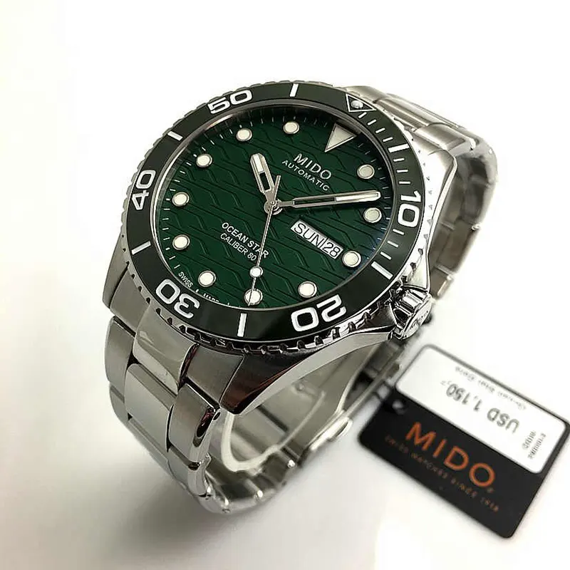 Mido Ocean Star 200C Green Dial Steel Men's Watch  M042.430.11.091.00